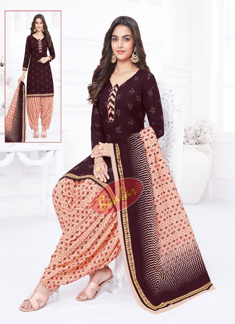 Baalar Colourful Vol 15 Regular Wear Wholesale Cotton Printed Readymade Suit
